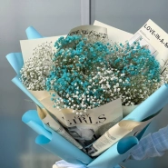 Букет-гигант из гипсофилы 3