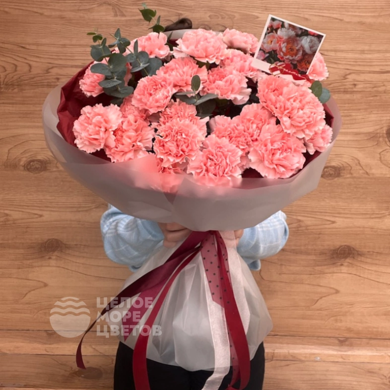 Букет &laquo;Розовое счастье&raquo; с диантусами