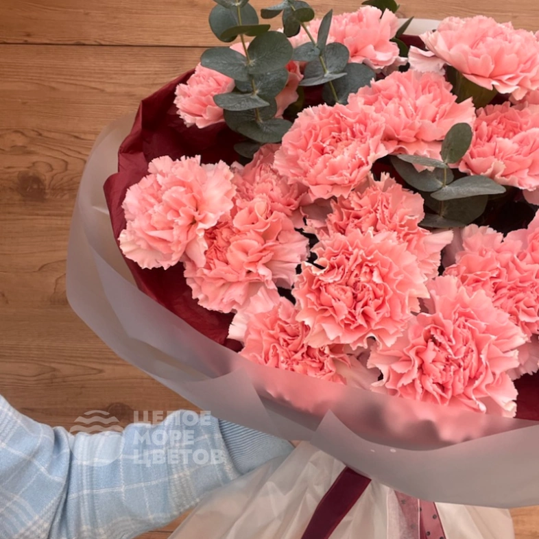 Букет &laquo;Розовое счастье&raquo; с диантусами