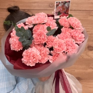 Букет &laquo;Розовое счастье&raquo; с диантусами 3