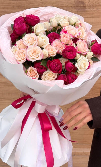 Букет «Розовая гармония»