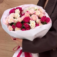 Букет &laquo;Розовая гармония&raquo; 1