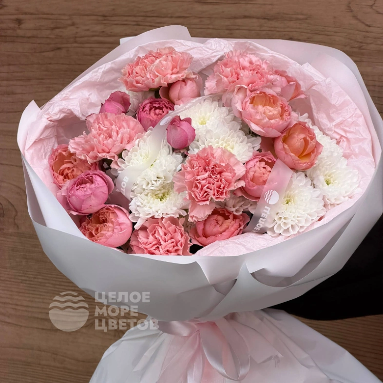 Букет &laquo;Пудровая нежность&raquo;