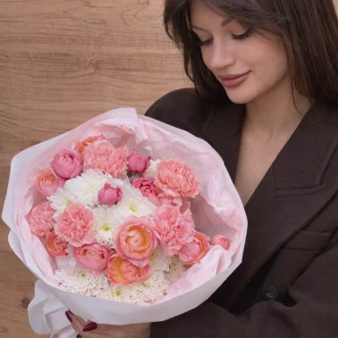 Букет «Пудровая нежность»