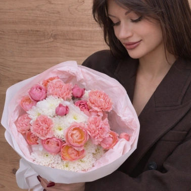 Букет «Пудровая нежность»