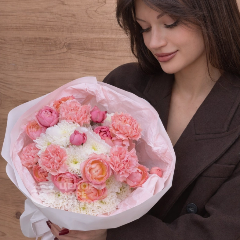 Букет &laquo;Пудровая нежность&raquo;