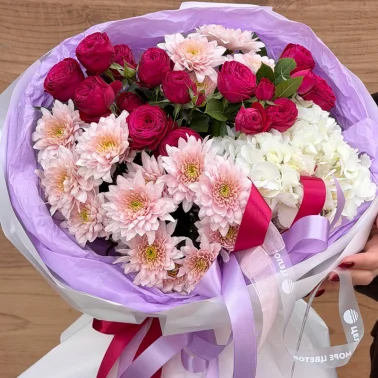 Букет «Нежный контраст»