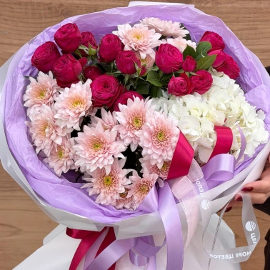 Букет «Нежный контраст»