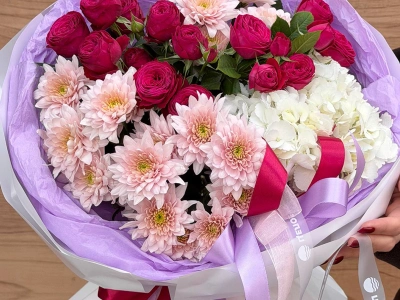 Букет «Нежный контраст»